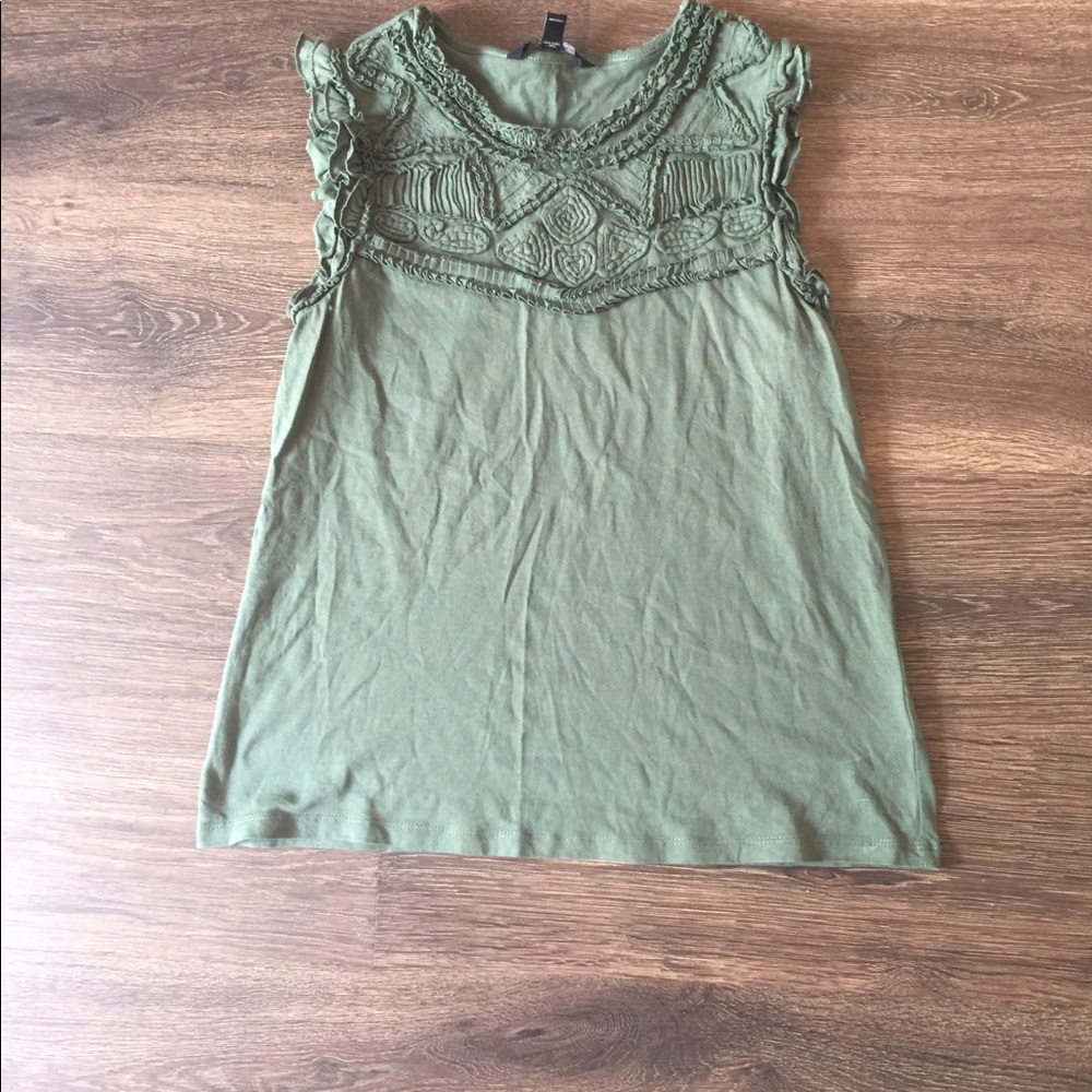 Banana Republic Sleeveless Top Green XS